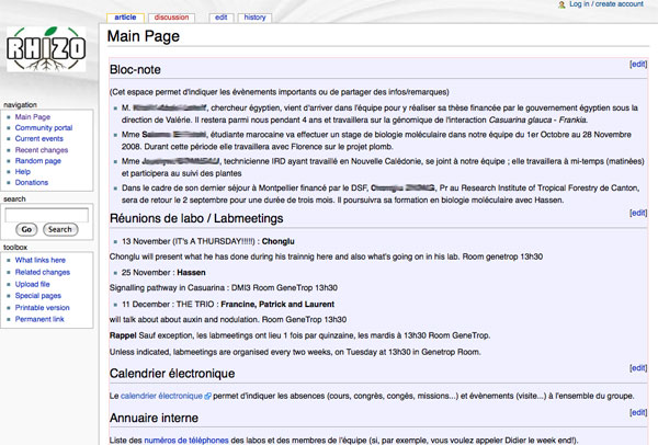 wiki-equipe-rhizogenese-ird wiki équipe de recherche scientifique